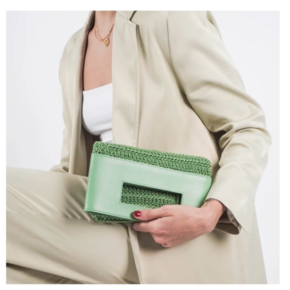 Binge Knitting | NWOT - Aurora Mini Foldover Clutch - Sage - Picture 2 of 9